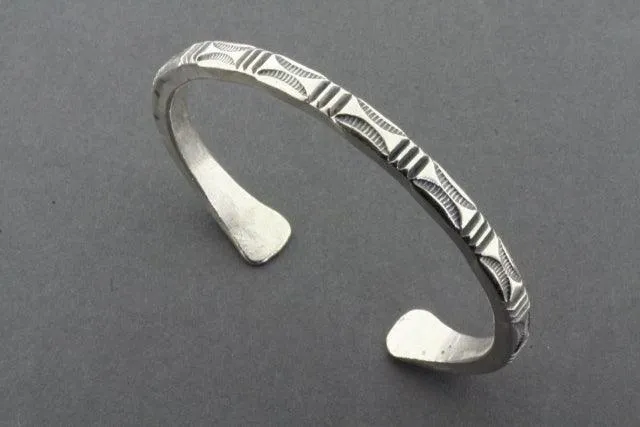Touareg cuff - pure silver