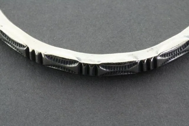 Touareg cuff - pure silver