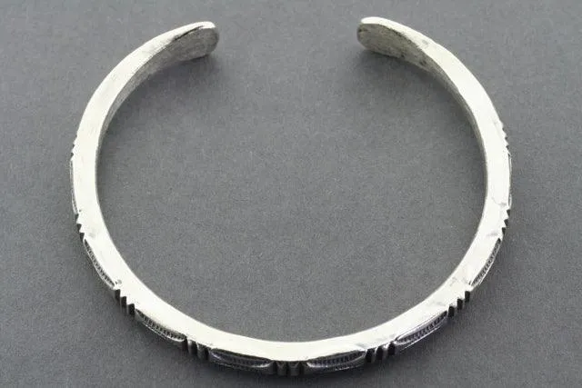 Touareg cuff - pure silver