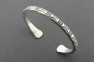 Touareg cuff - pure silver
