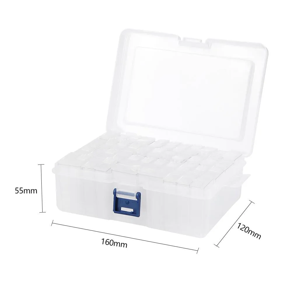 Transparent Diamond Painting Box Container for Jewelry Nail Art Accessorie