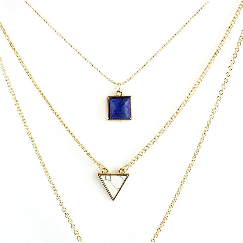 Triangle Tassel Necklace