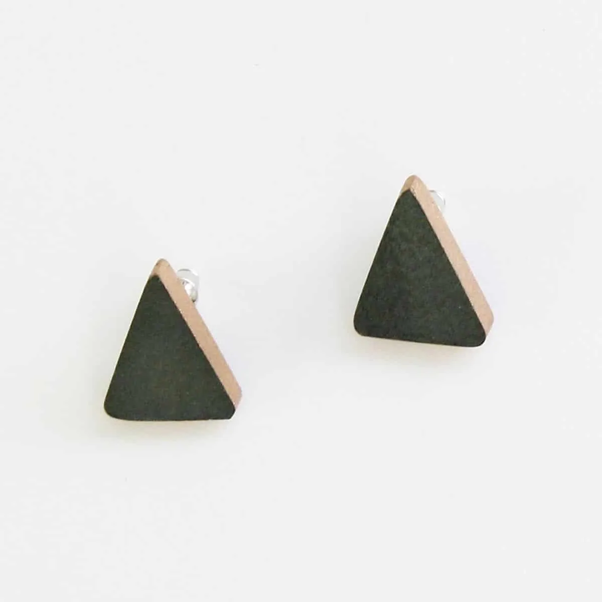Triangle Wooden Post in Sage Green