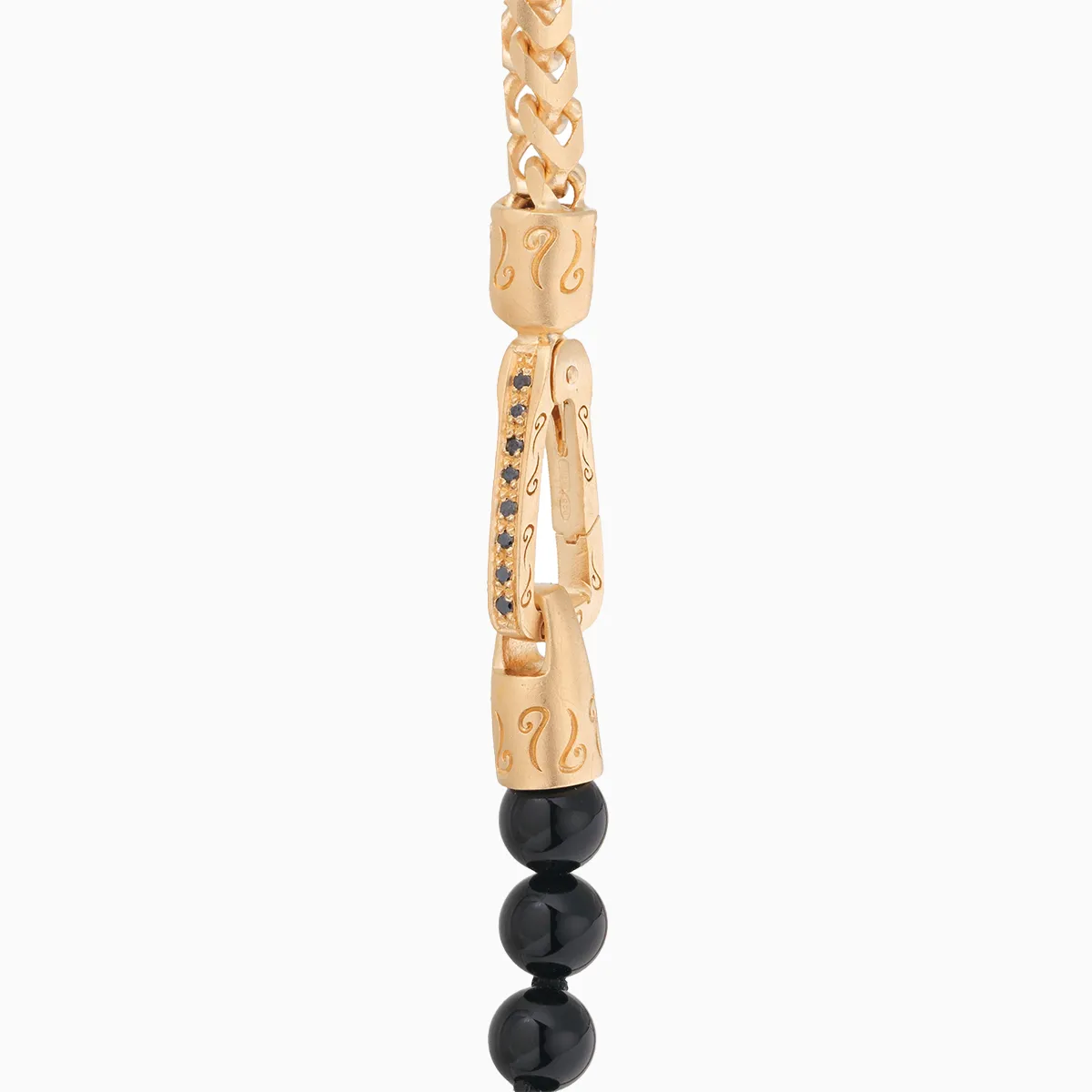 Ulysses 6mm Onyx Bead Chain Necklace