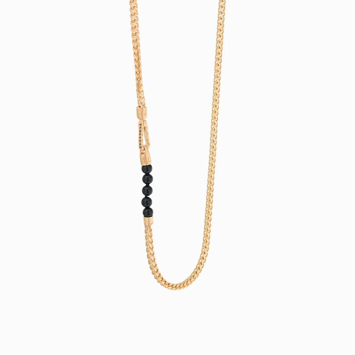 Ulysses 6mm Onyx Bead Chain Necklace