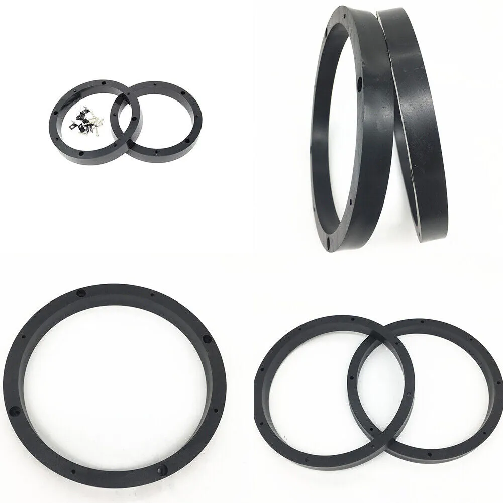 US 1-2Pairs 6.5'' Plastic Speaker Spacer Rings Subwoofer Custom Mounting Adapter