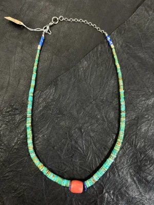 Vintage Turquoise Beaded Necklace