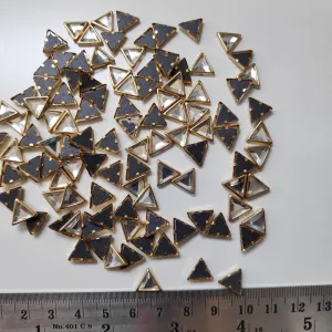White Triangular Kundan Stones- 10x10 mm