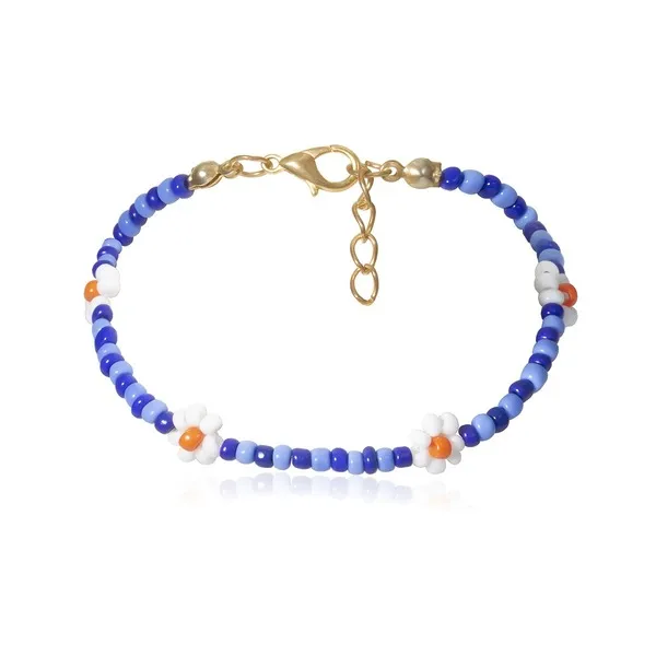 Wholesale color beads handmade flower beads color necklace JDC-NE-KunJ013
