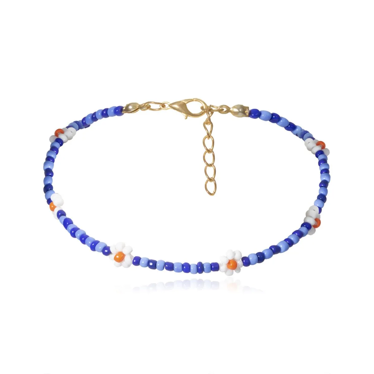 Wholesale color beads handmade flower beads color necklace JDC-NE-KunJ013