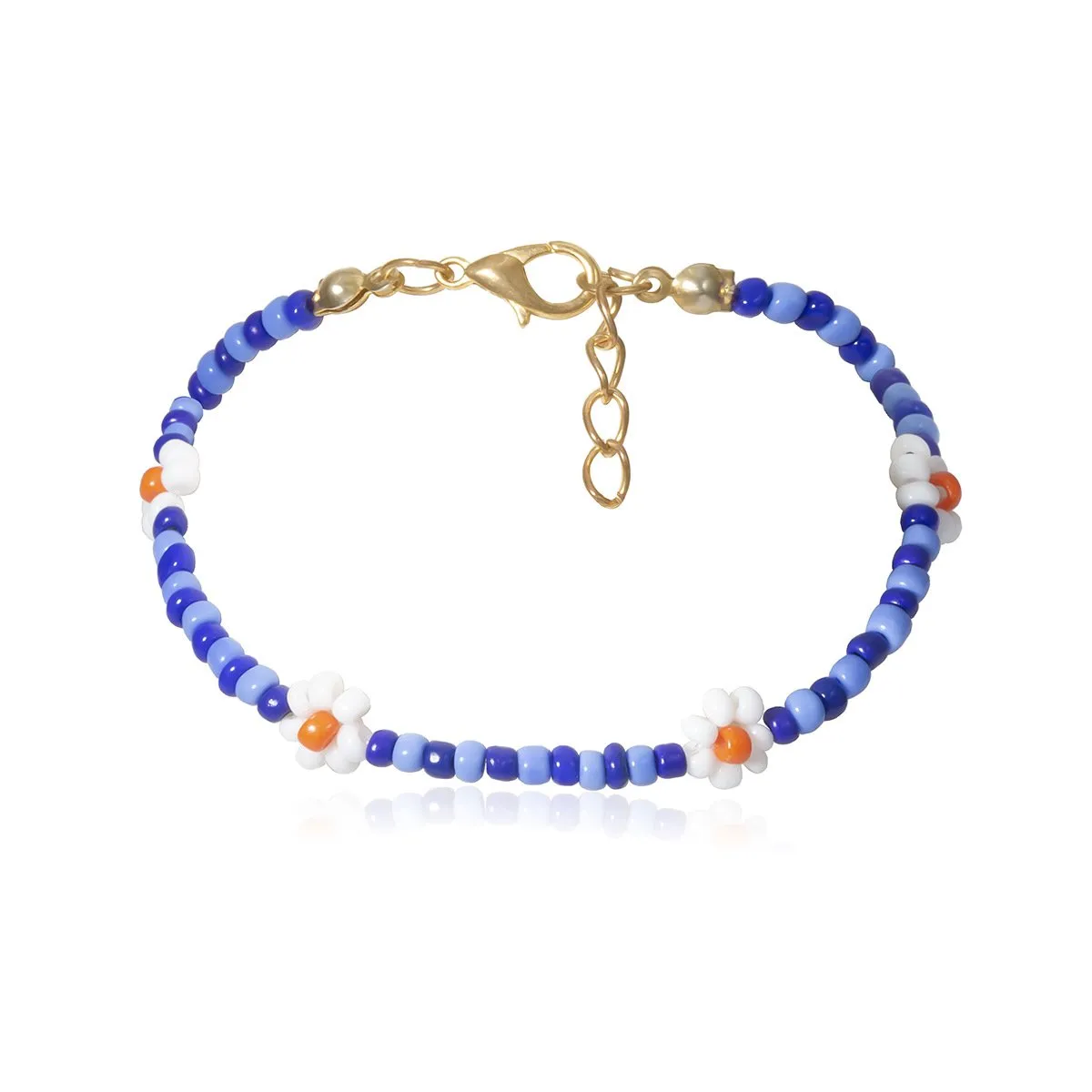 Wholesale color beads handmade flower beads color necklace JDC-NE-KunJ013