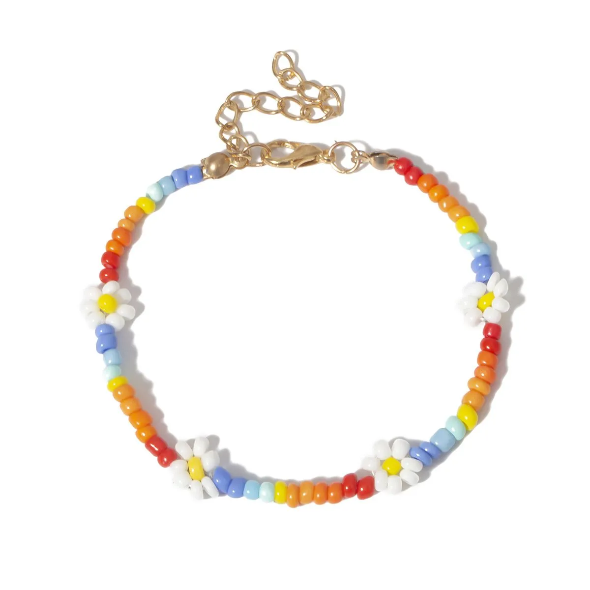 Wholesale color beads handmade flower beads color necklace JDC-NE-KunJ013
