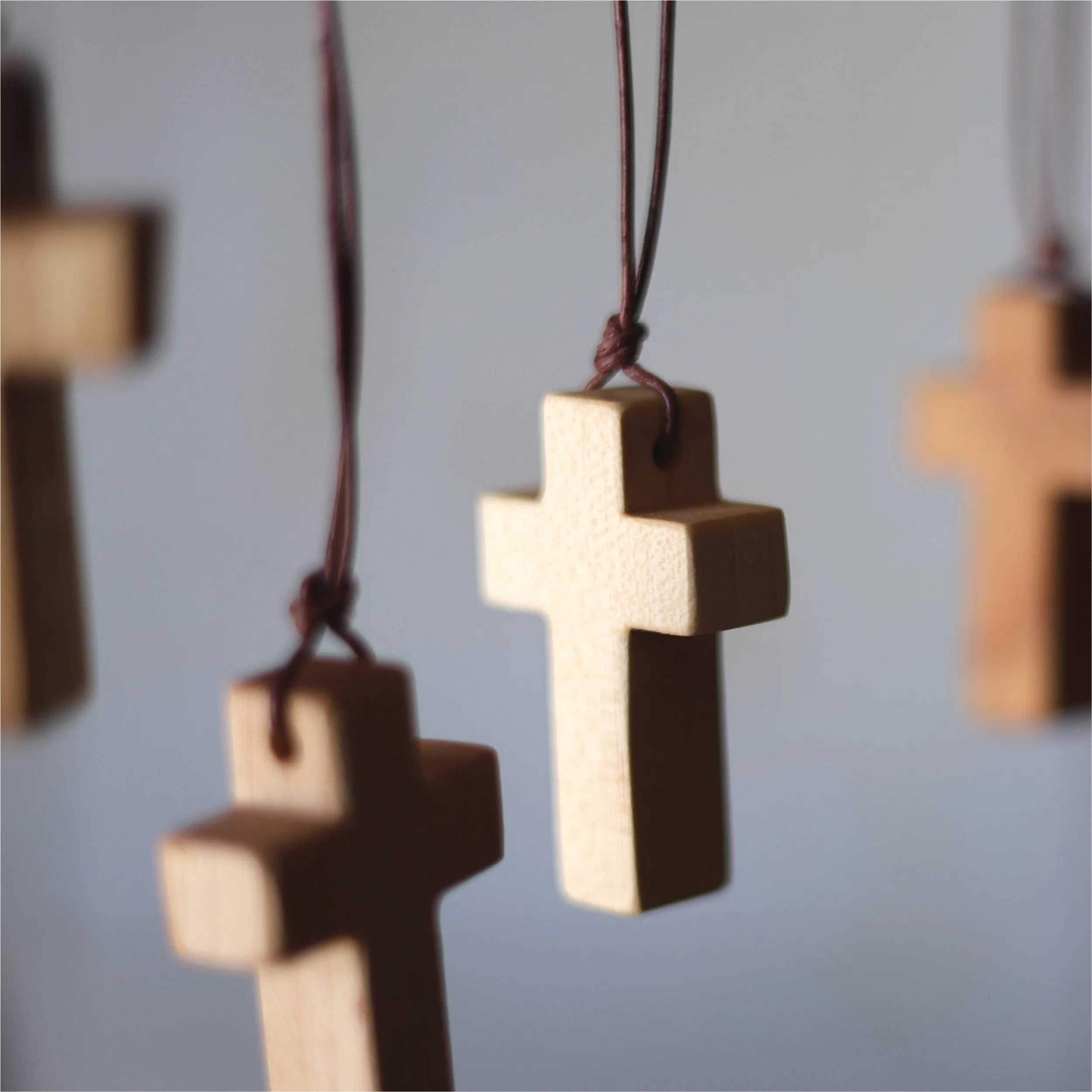 Wooden Cross Necklaces